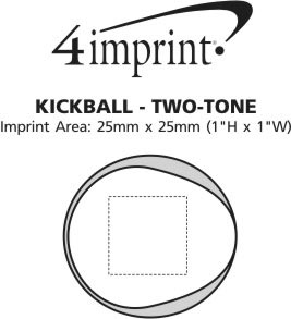 Imprint Area of Kickball - 2-Tone