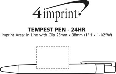 Imprint Area of Tempest Pen - 24 hr