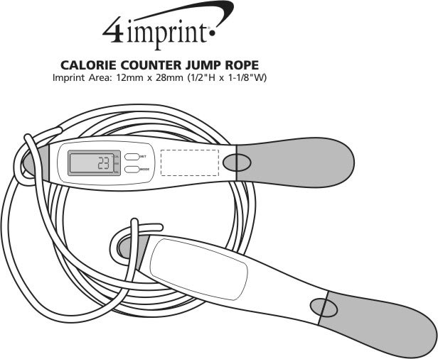 Imprint Area of Calorie Counter Jump Rope