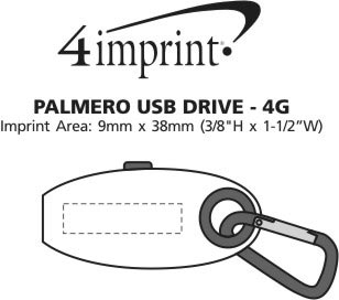 Imprint Area of Palmero USB Drive - 4GB