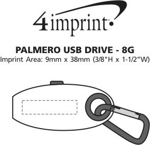 Imprint Area of Palmero USB Drive - 8GB