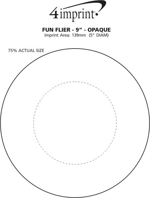 Imprint Area of Fun Flyer - 9" - Opaque
