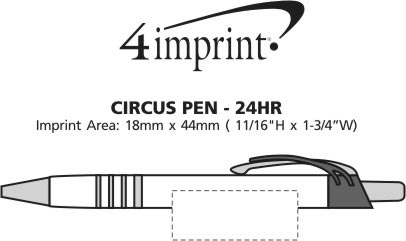 Imprint Area of Circus Pen - 24 hr