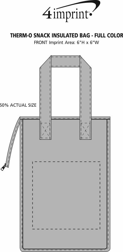 Imprint Area of Therm-O Snack Insulated Bag - Full Colour
