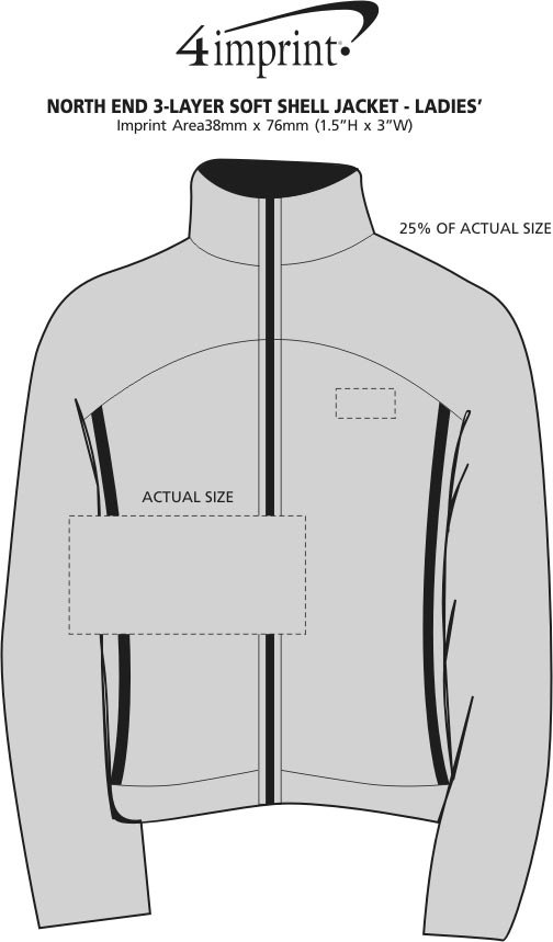 4imprint.ca: North End Performance Soft Shell Jacket - Ladies' C111023-L
