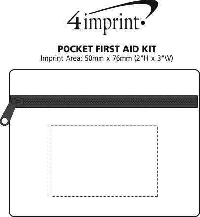 Imprint Area of Pocket First Aid Kit