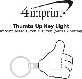 Imprint Area of Thumbs Up Key Light