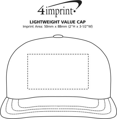 Imprint Area of Lightweight Economy Cap