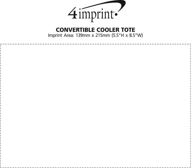 Imprint Area of Convertible Cooler Tote