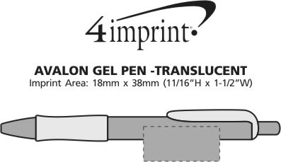 Imprint Area of Paradise Gel Pen -Translucent