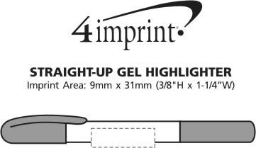 Imprint Area of Straight-up Gel Highlighter