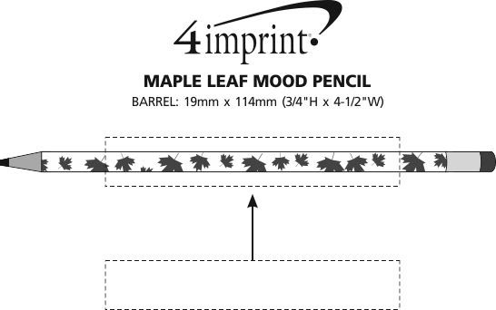 Imprint Area of Maple Leaf Mood Pencil