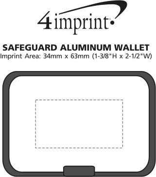 Imprint Area of Safeguard Aluminum Wallet