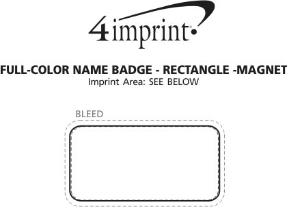 4imprint.ca: Full-Colour Name Badge - Rectangle - Magnet C117113-RE-M