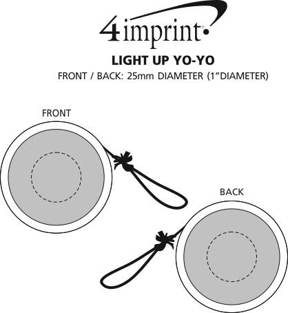 Imprint Area of Light-Up Yo-Yo