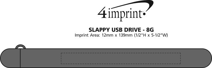 Imprint Area of Slappy USB Drive - 8GB