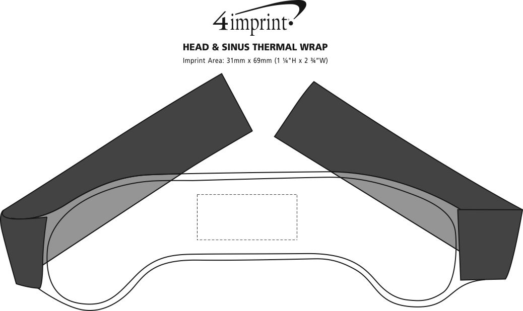 Imprint Area of Head & Sinus Thermal Wrap