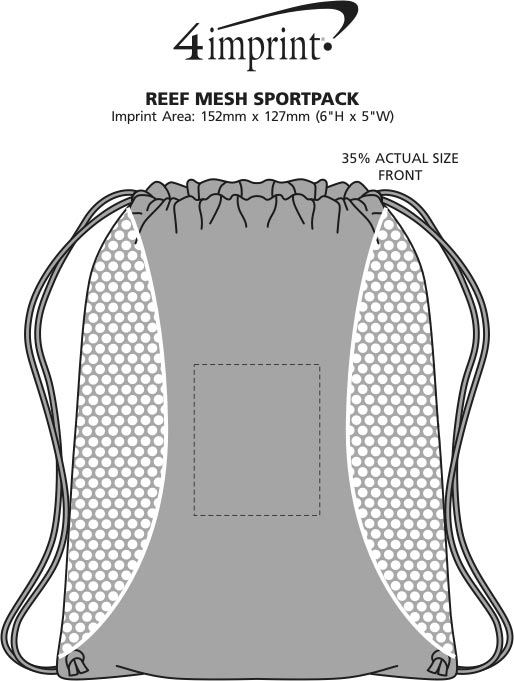 Imprint Area of Reef Mesh Sportpack - Closeout