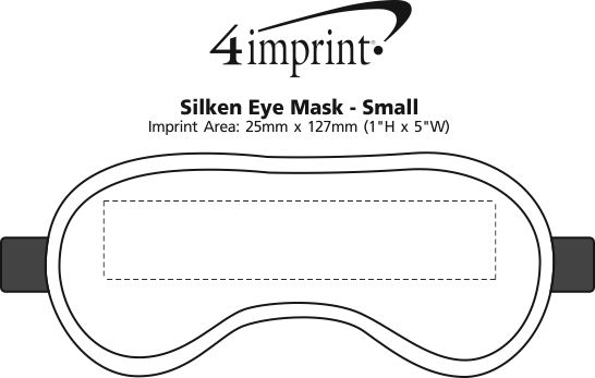 Imprint Area of Silken Eye Mask - Small