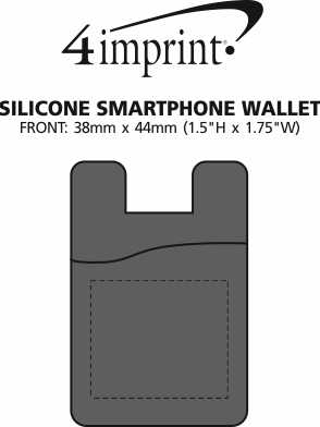 Imprint Area of Silicone Smartphone Wallet