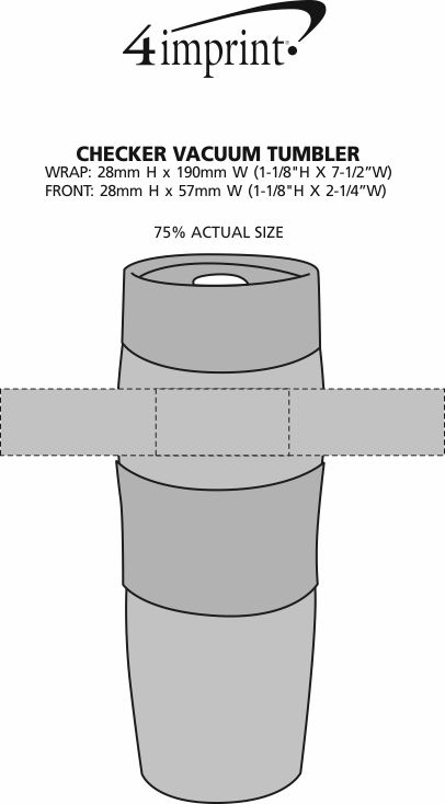 4imprint.ca: Checker Vacuum Tumbler - 16 oz. C121412