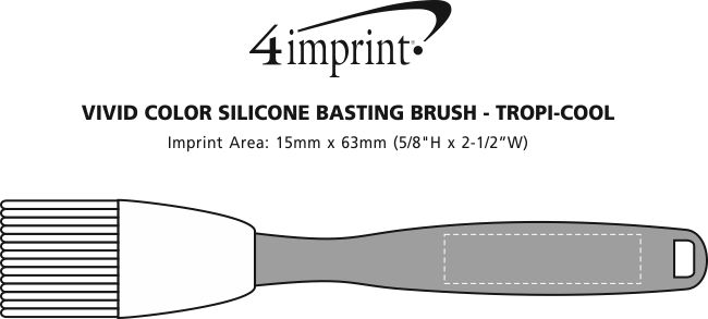 Imprint Area of Vivid Colour Silicone Basting Brush - Translucent