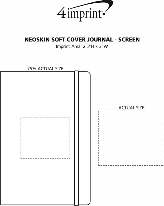 Imprint Area of Neoskin Soft Cover Journal - Screen