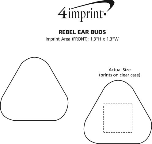 Imprint Area of Rebel Ear Buds