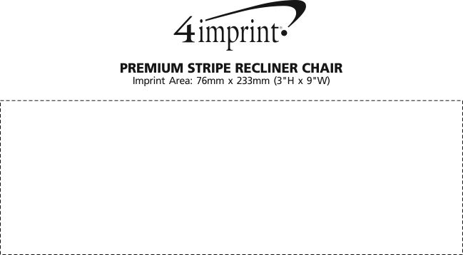 Imprint Area of Premium Stripe Recliner Chair