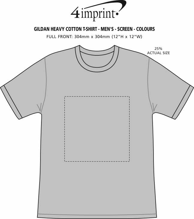 4imprint.ca: Gildan Heavy Cotton T-Shirt - Men's - Screen - Colours ...