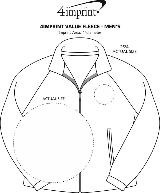 Imprint Area of Crossland Fleece Jacket - Men's