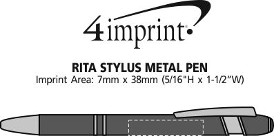 Imprint Area of Rita Stylus Metal Pen