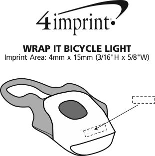 Imprint Area of Wrap It Bicycle Light