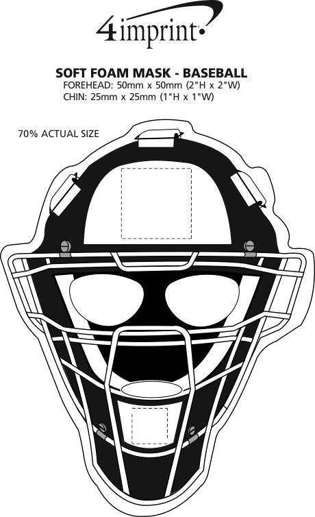 4imprint.ca: Soft Foam Mask - Baseball C126763-BB