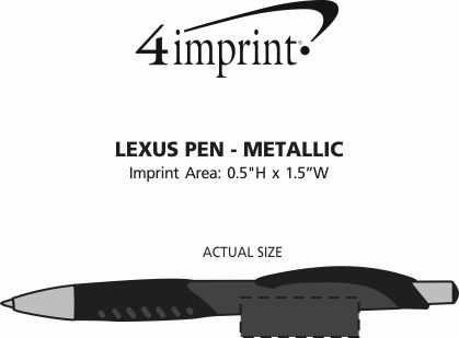 Imprint Area of Lexus Pen - Metallic