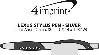 Imprint Area of Lexus Stylus Pen - Silver