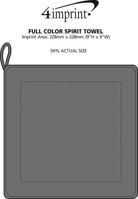 Imprint Area of Full Colour Spirit Towel