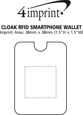 Imprint Area of Cloak RFID Smartphone Wallet