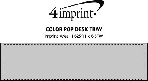 Imprint Area of Colour Pop Desk Tray