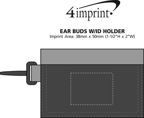 Imprint Area of Ear Buds with ID Holder