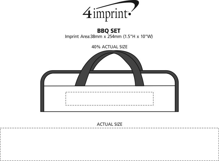 Imprint Area of BBQ Set