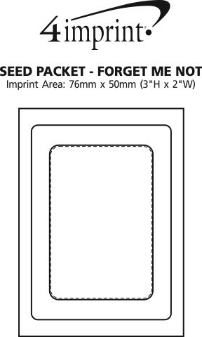 Imprint Area of Seed Packet - Forget Me Not
