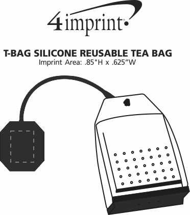 Imprint Area of T-Bag Silicone Reusable Tea Bag