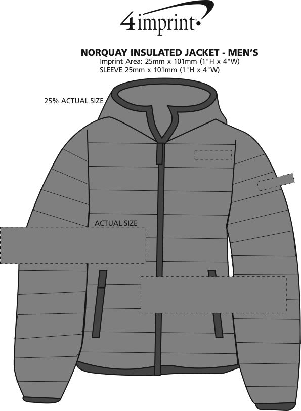 Imprint Area of Norquay Insulated Jacket - Men's - Embroidered