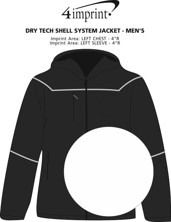 Imprint Area of Dry Tech Shell System Jacket - Men's