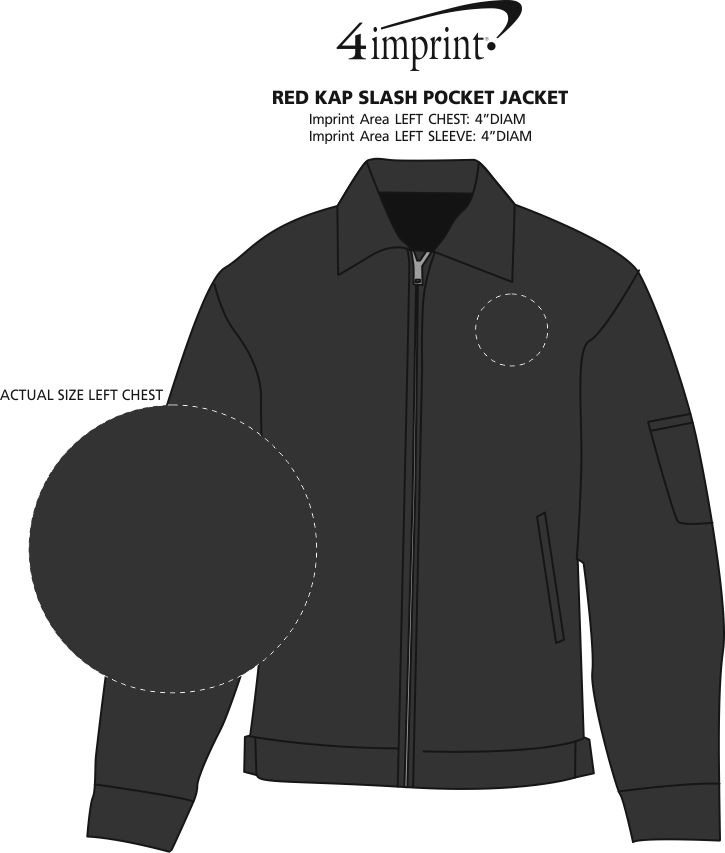 red kap slash pocket jacket