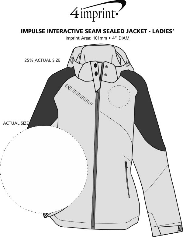 Imprint Area of Impulse Interactive Seam Sealed Jacket - Ladies'