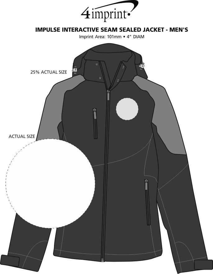 Imprint Area of Impulse Interactive Seam Sealed Jacket - Men's