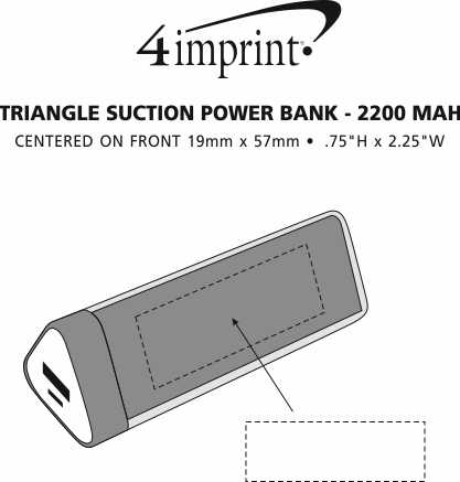 Imprint Area of Triangle Suction Power Bank