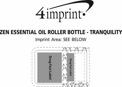 Imprint Area of Zen Essential Oil Roller Bottle - Tranquility